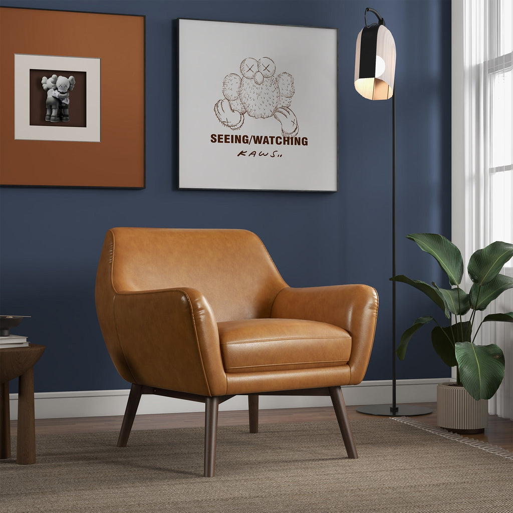Panom Italian Leather Lounge Chair