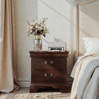Classic Wooden Nightstand - Cherry