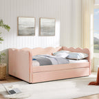 Full Size Cozy Gingham Daybed with Twin Size Trundle