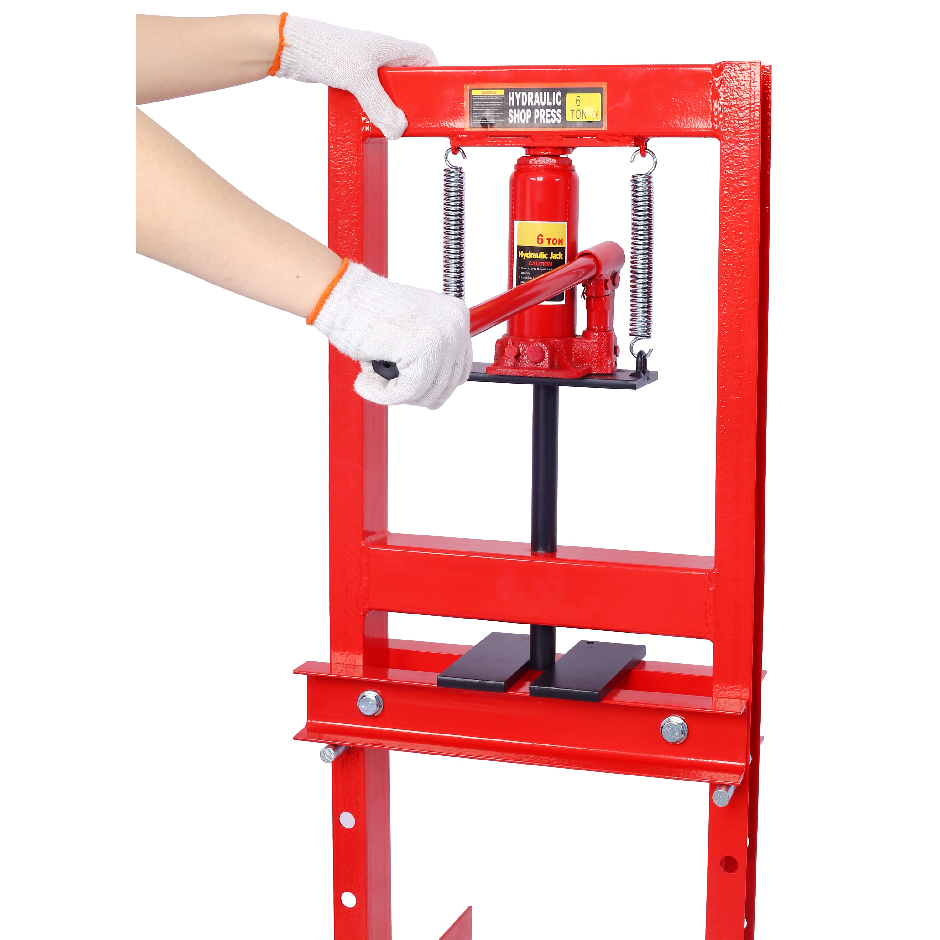 Hydraulic 6 Ton H-Frame Garage Floor Adjustable Shop Press