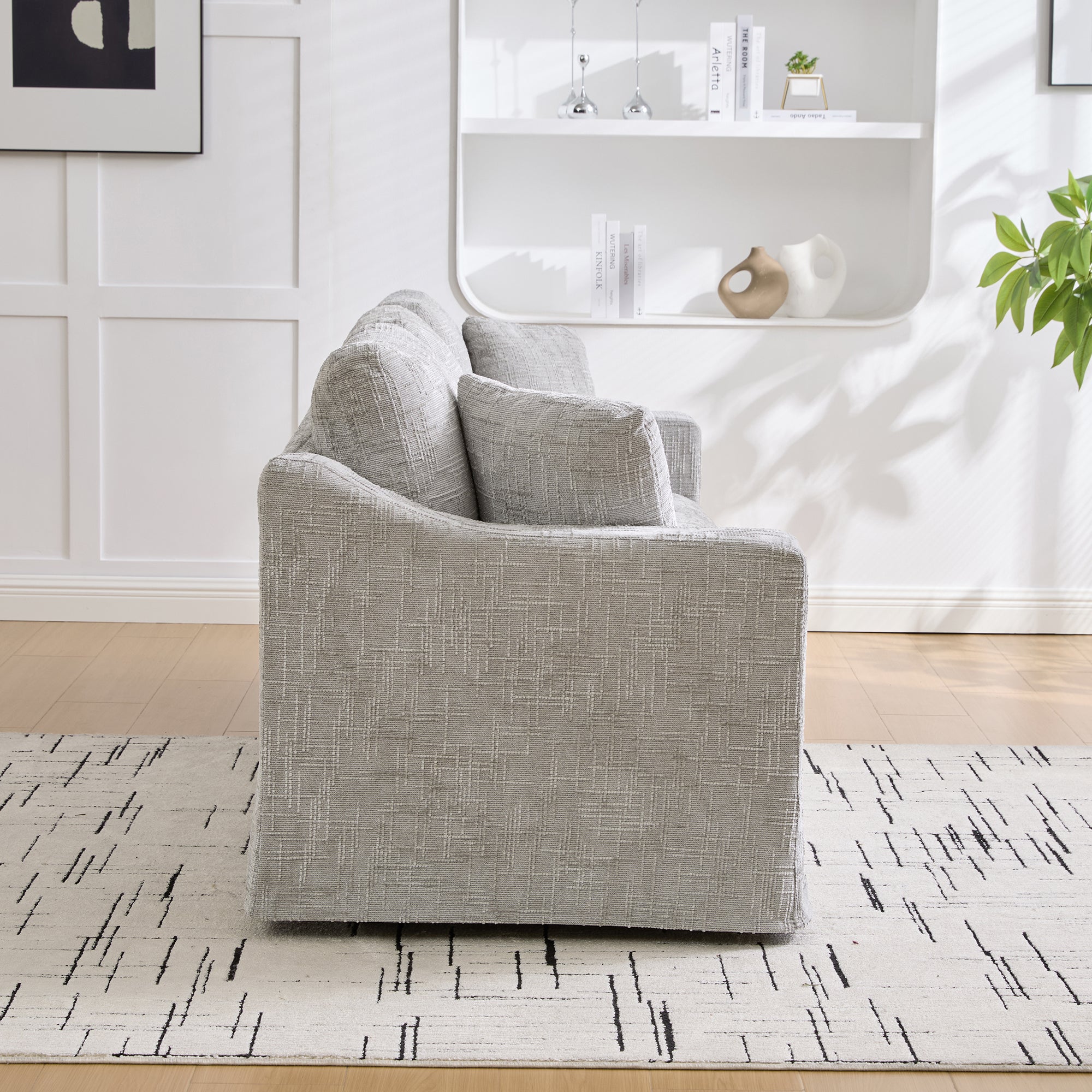 83.86" Wide Modern Casual Sofa