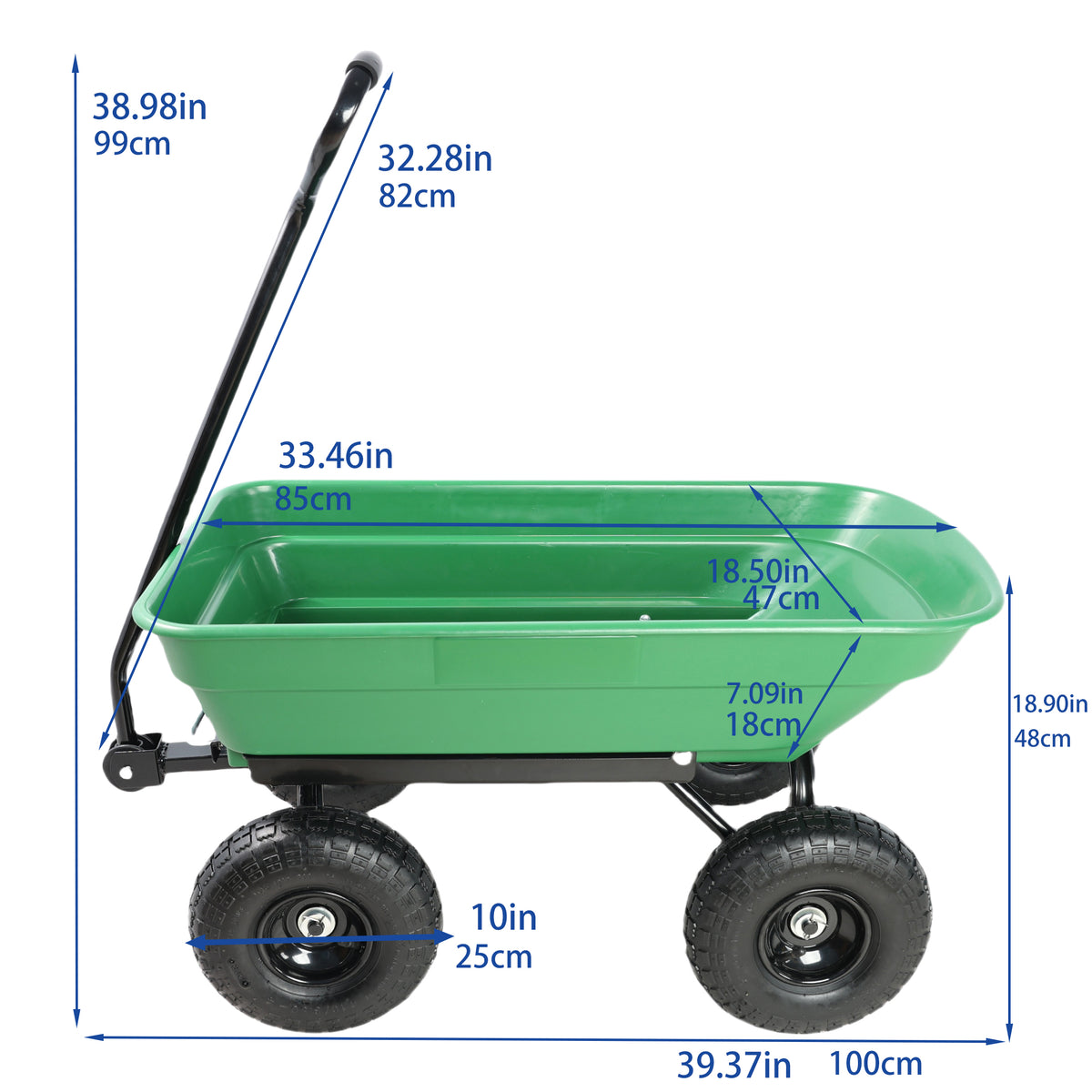 Folding Car Poly Garden Dump Truck