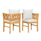 Farmhouse Modern Dining Corner Chairs Set of 2
