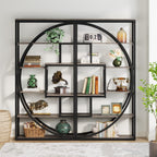 70.47" Height Industrial 5-Tier Vintage Etagere Bookcase