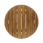 Porto Outdoor Club Chair and Acacia Side Table, Teak+Beige
