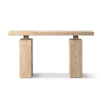 Calder 60" Solid Reclaimed Elm Plinth Console Table