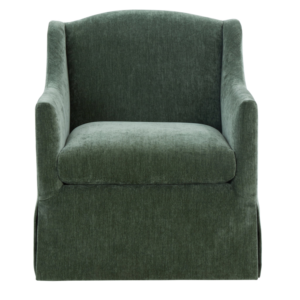 Luisa Skirted Swivel Accent Chair - Ivy