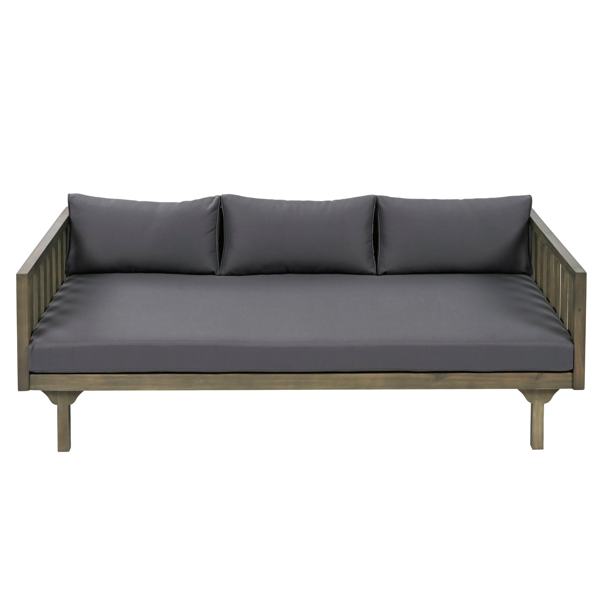 Claremont 3 Seater Daybed Teak Acacia Wood Water Resistant Cushions