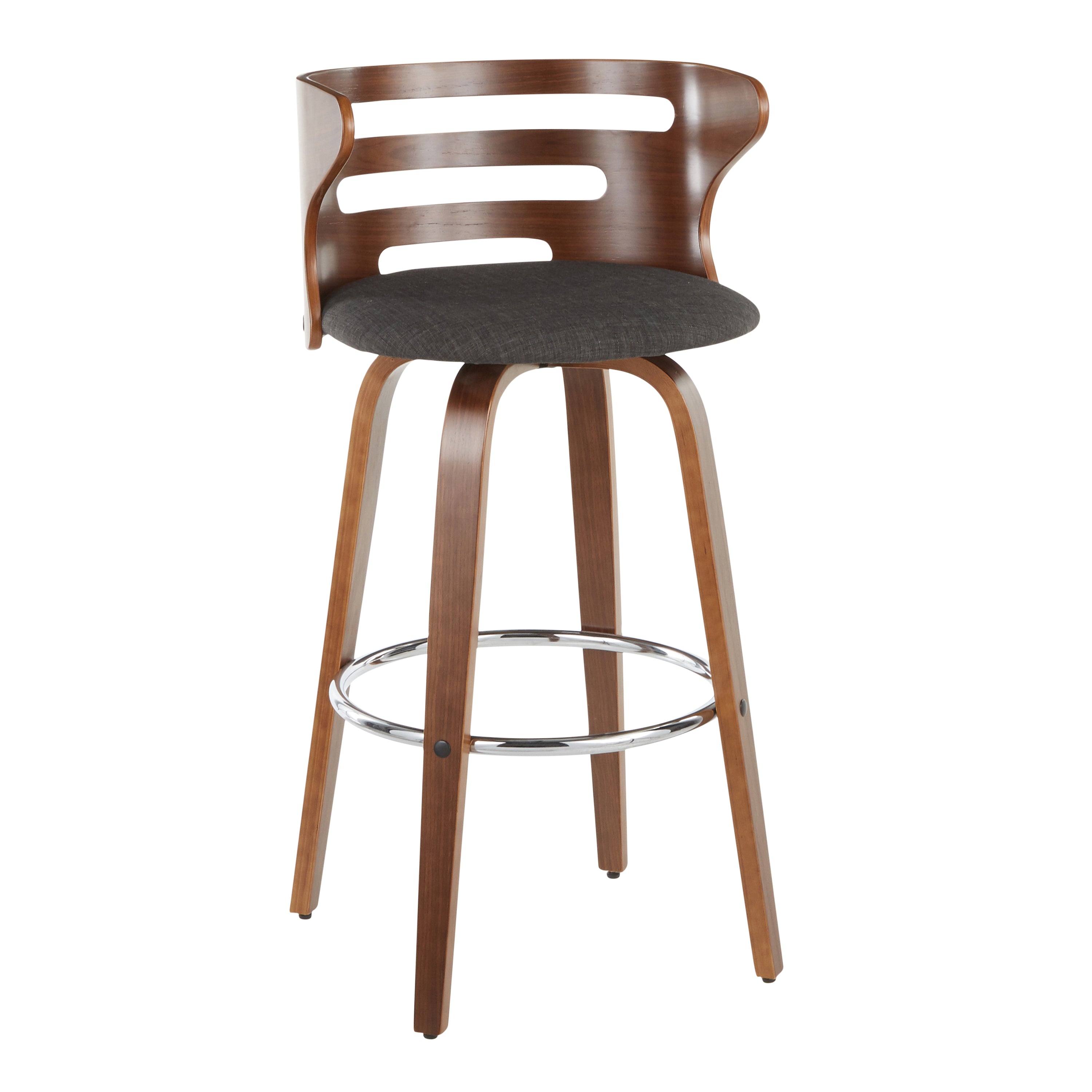 Mid-Century Modern Barstool with Swivel