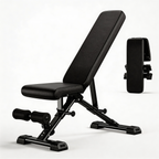 Adjustable Weight Bench with Resistance Bands