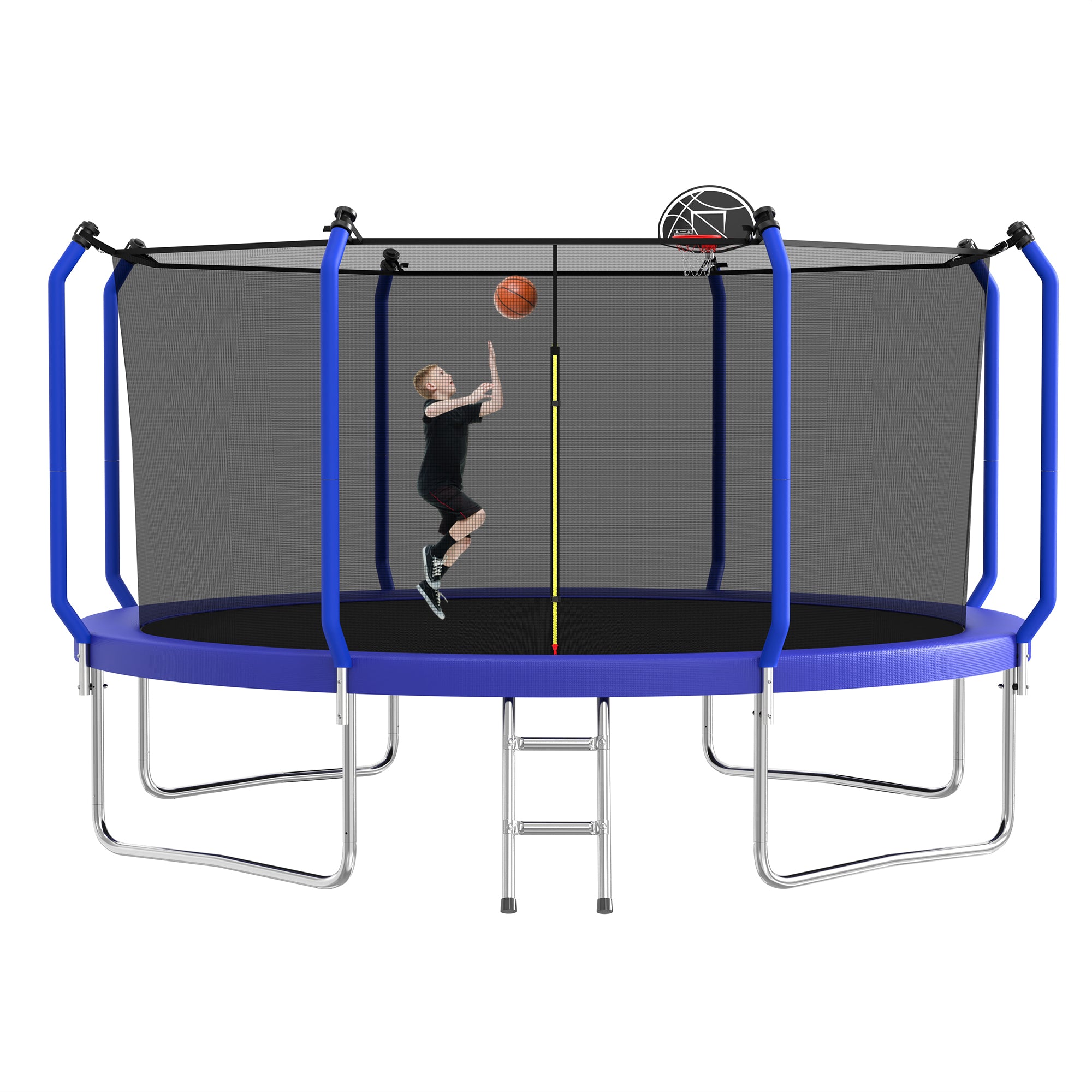 14FT Trampoline with Basketball Hoop