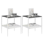 Set of 2 Rectangle End Tables