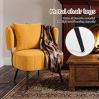 Decorative Armchair with Spring Seat Cushion and Slipcover