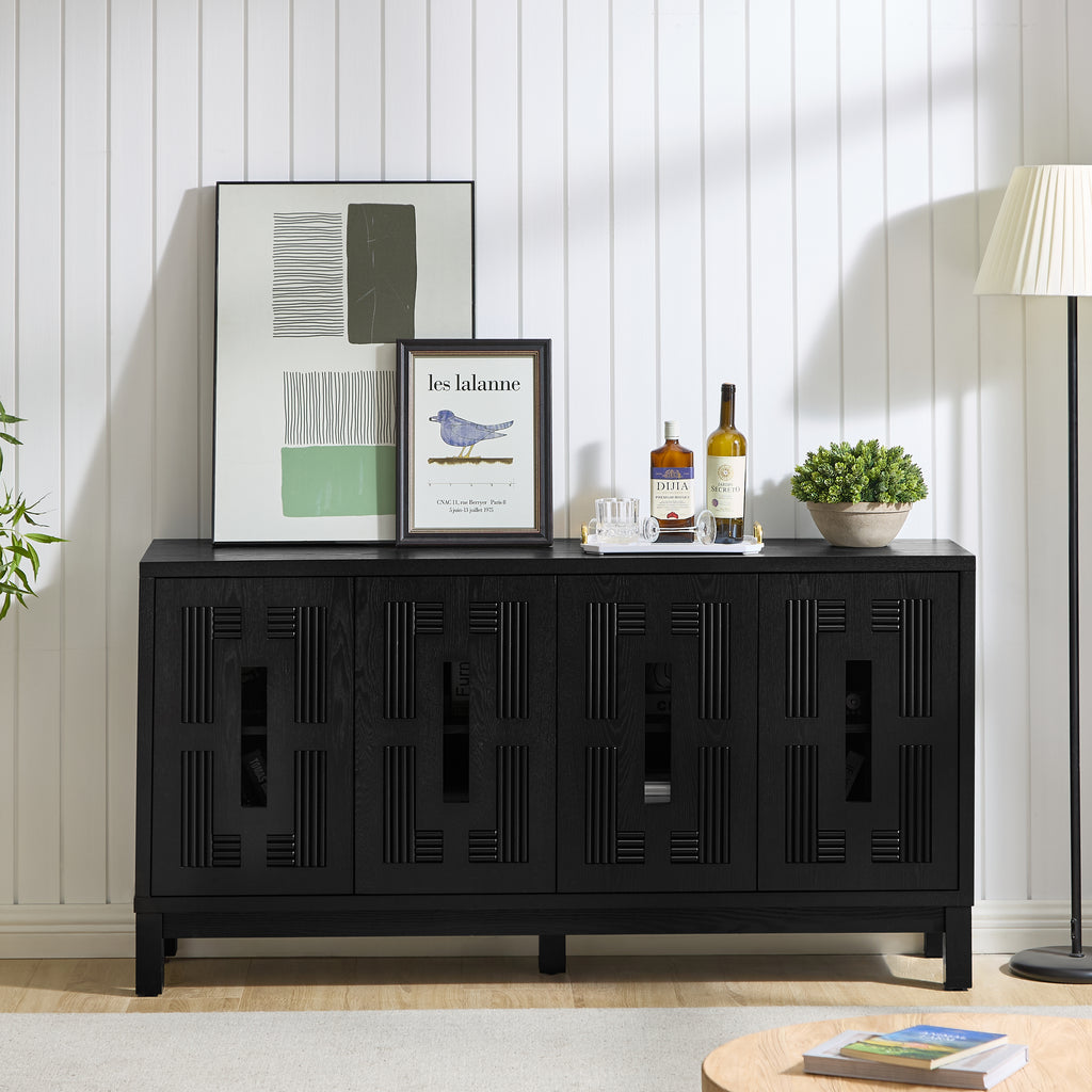 60.7" Mid Century Modern Sideboard Buffet Cabinet