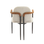 Dining Chair Set of 2 - Espresso and Beige