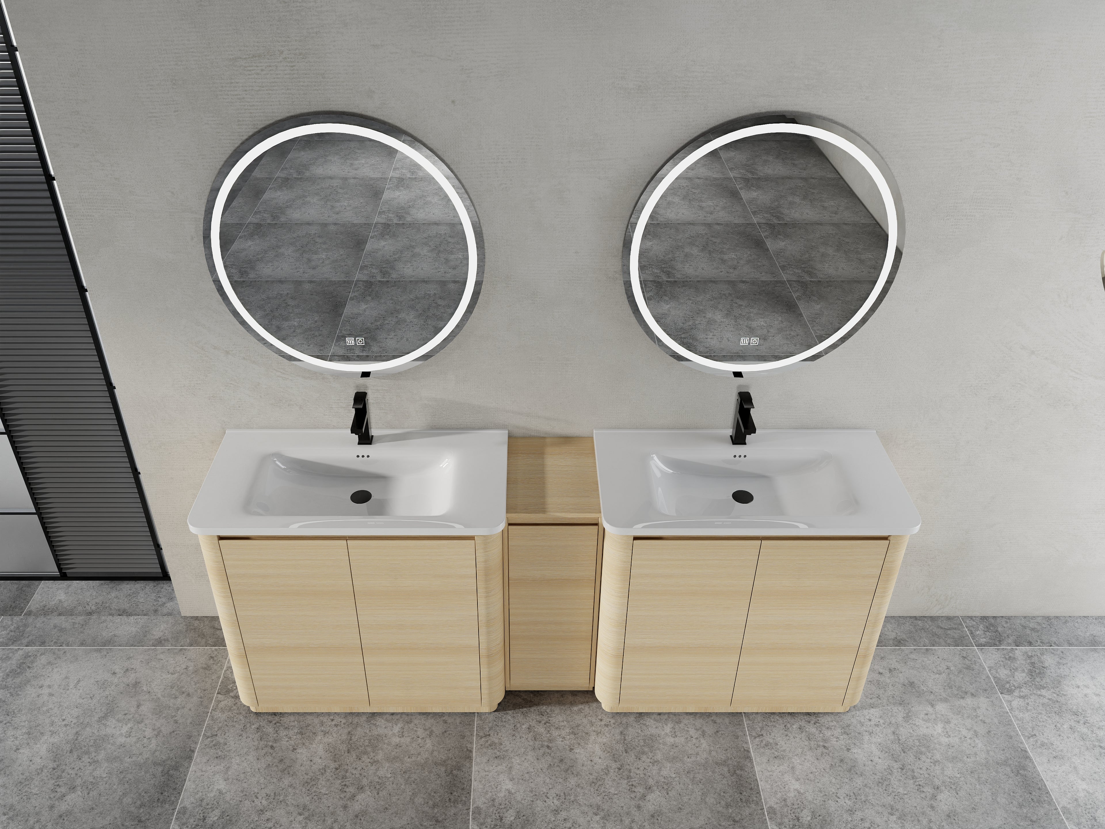 84-Inch Freestanding Bathroom Vanity with Sink