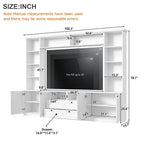 Farmhouse Elegant Entertainment Center Wall Unit