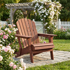 Oversize Wooden Outdoor Folding Adirondack Chair
