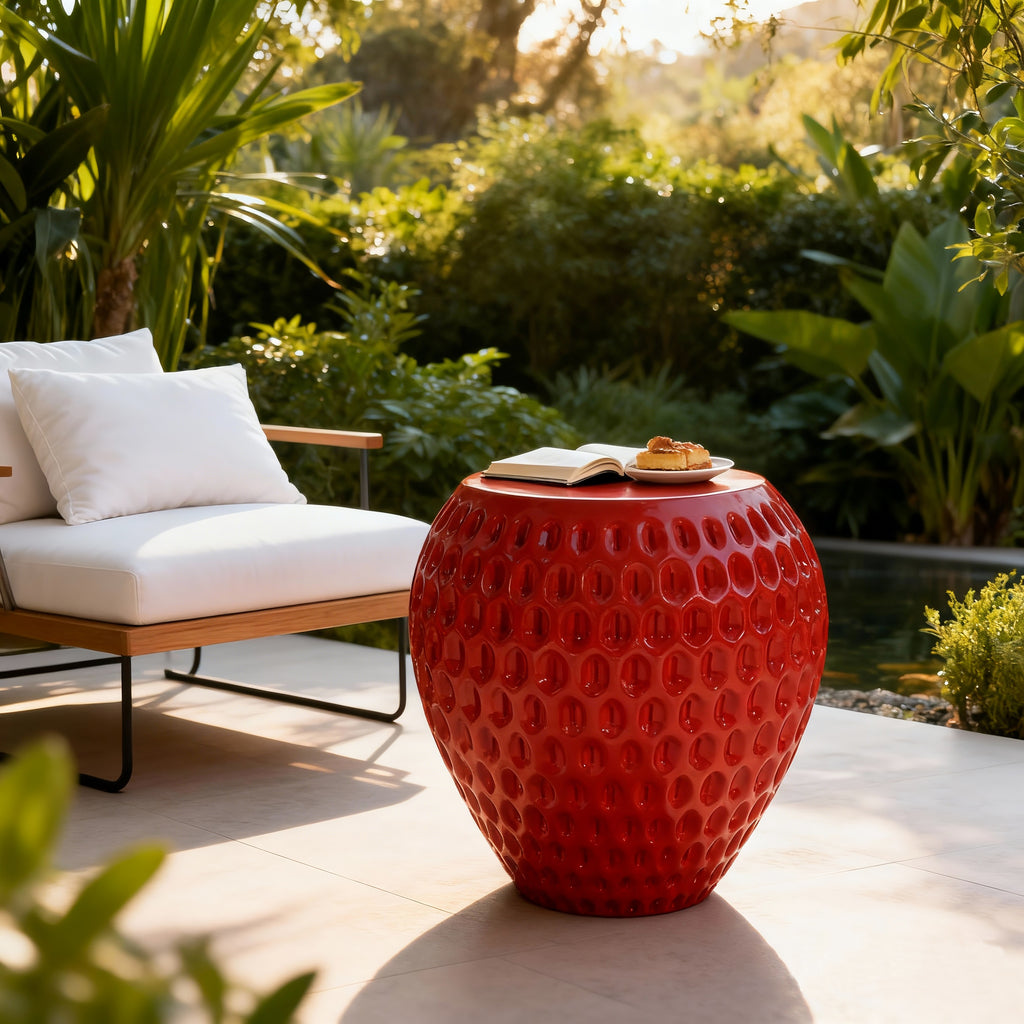 Outdoor Table - Strawberry-Inspired Design