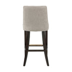 Beever Wood Upholstered Chenille Barstool