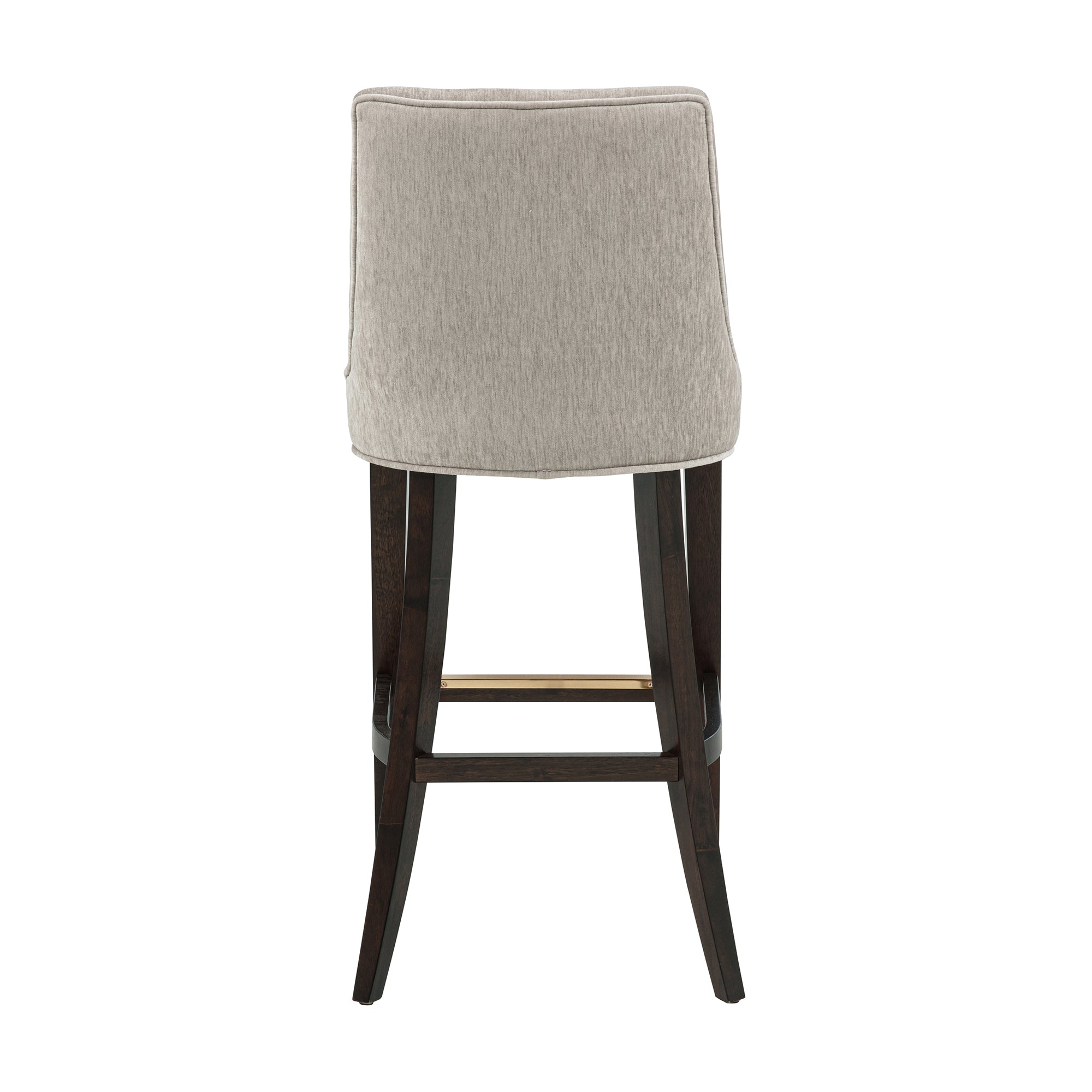 Beever Wood Upholstered Chenille Barstool