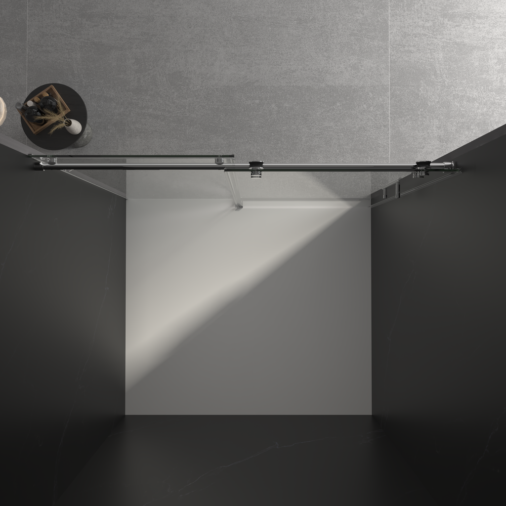 Frameless Sliding Shower Door with Tempered Glass Enclosure