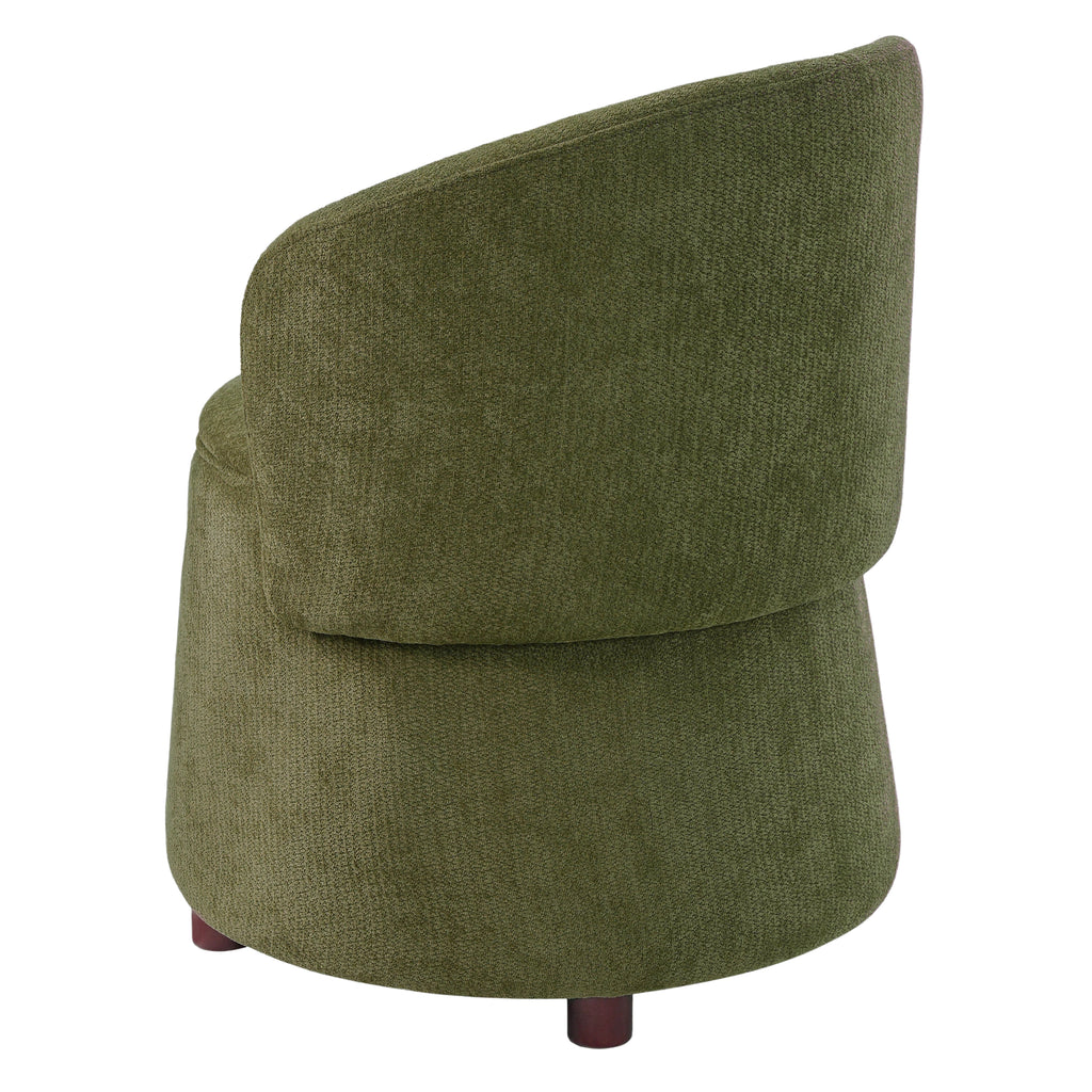 Green Pet Friendly Chair with Hidden Pet Nook