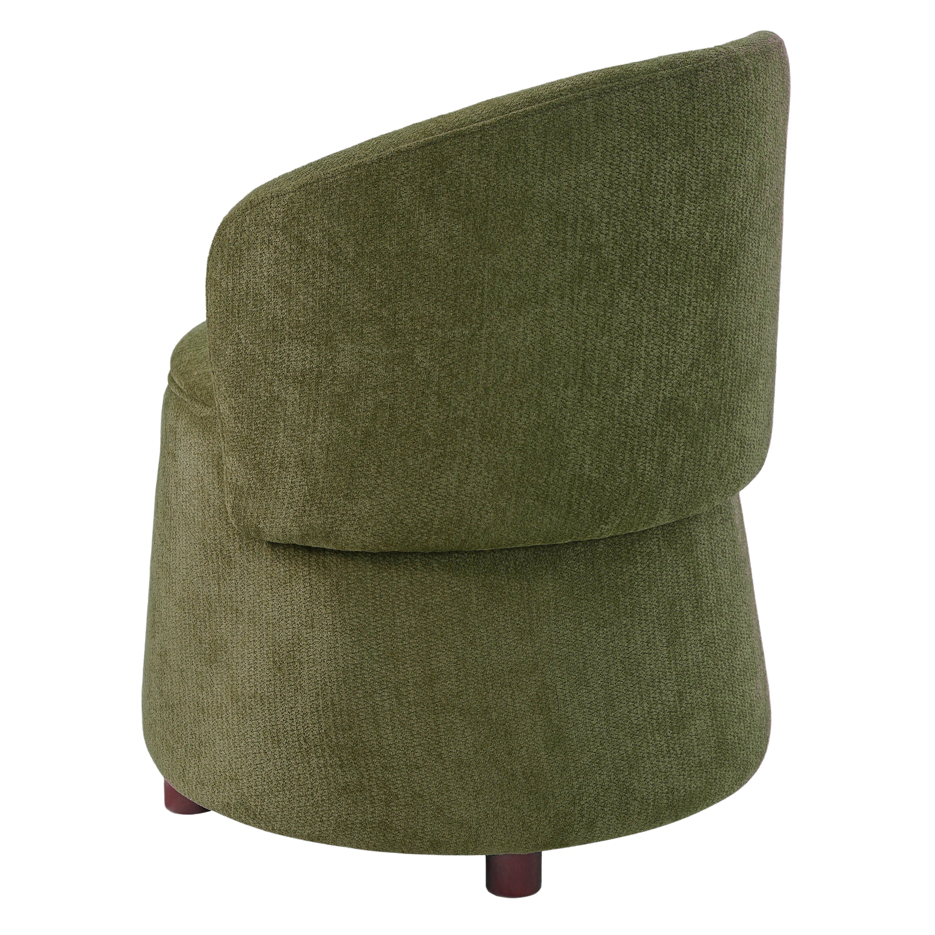 Green Pet Friendly Chair with Hidden Pet Nook