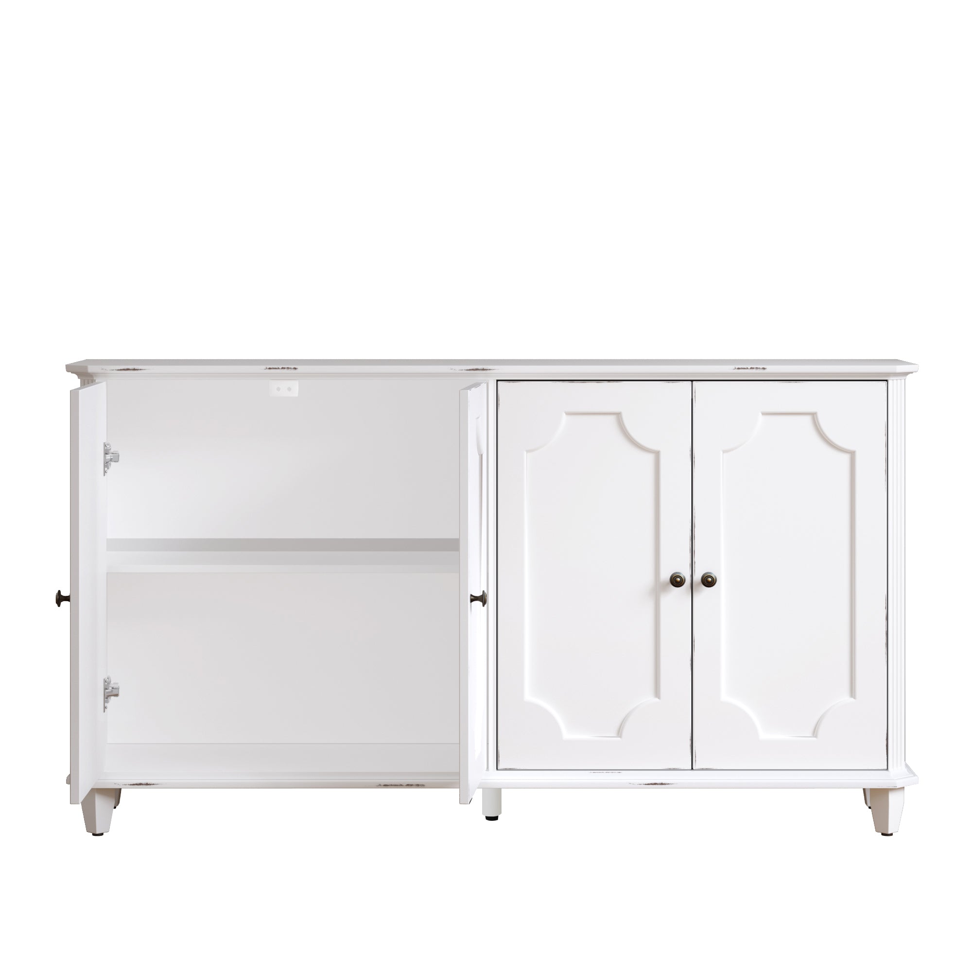 Vintage Distressed Sideboard Buffet Cabinet