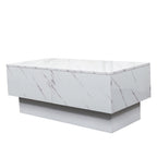 Coffee Table with Sliding Tabletop and Hidden Storage