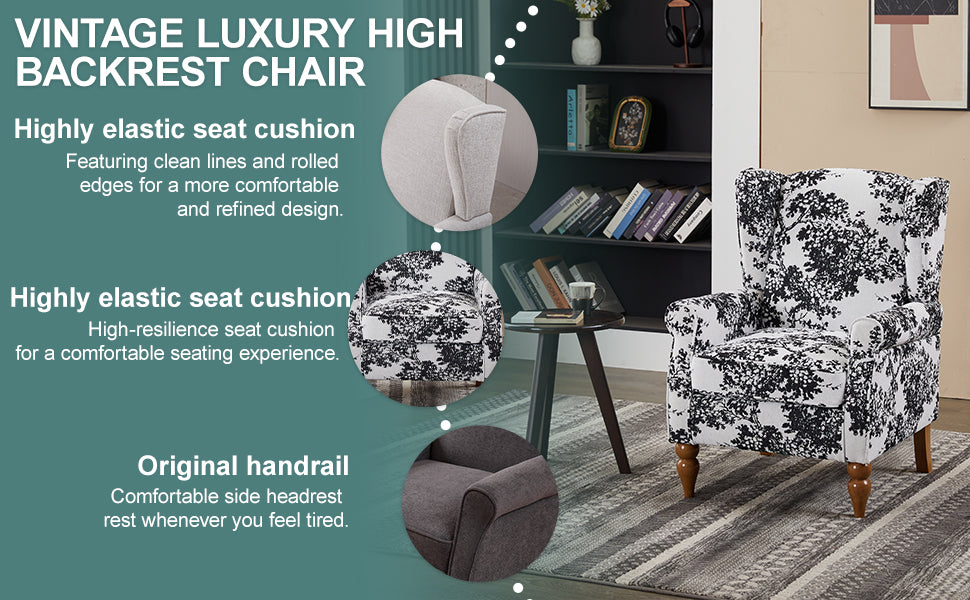 Vintage Luxury Coffee Table & Armchair Set