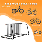 10-Bike Floor Bike Rack