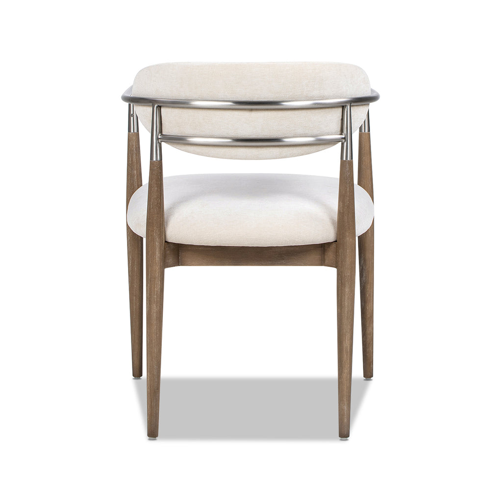 Artemis Mixed Material Upholstered Dining Arm Chair