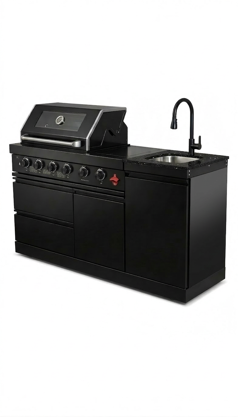 Deluxe Stainless Steel Propane Gas Outdoor Kitchen Grill