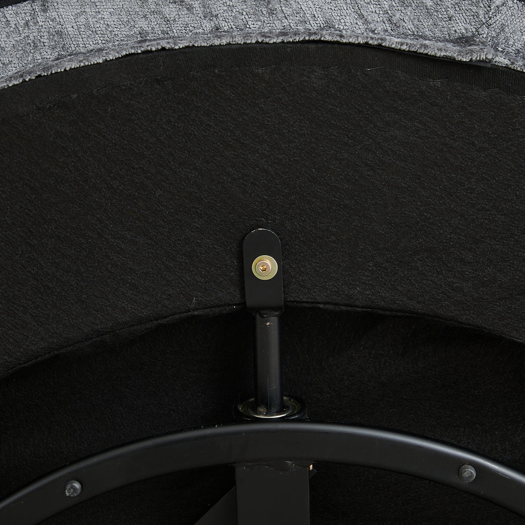 55''L Polyester Foam Single Swivel Chair
