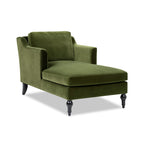 Josephine 60" Upholstered Chaise Lounge, Olive