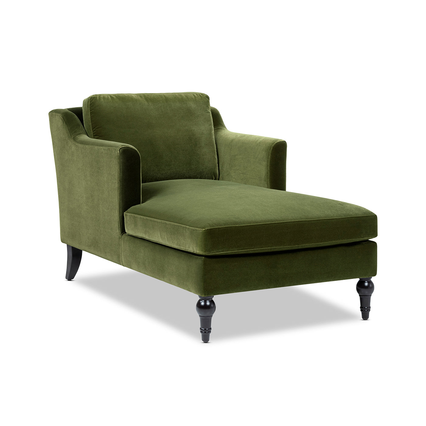 Josephine 60" Upholstered Chaise Lounge, Olive