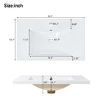 30" Bathroom Vanity Set with Sink, Combo Cabinet, Bathroom Storage Cabinet