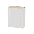 White Shaker Solid Wood Wall Cabinet with Soft-Close Doors