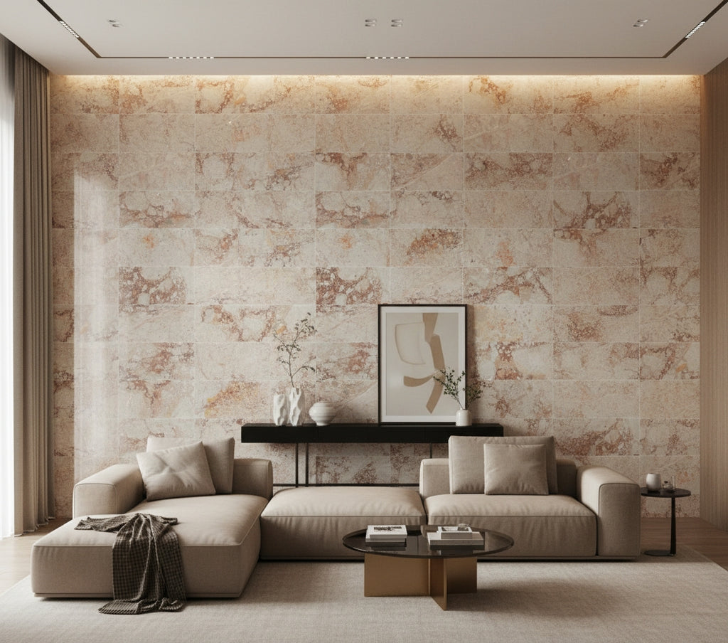 12x24 Pink Natural Marble Polished Tiles