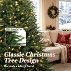 Festive Easy-Setup Artificial Christmas Tree