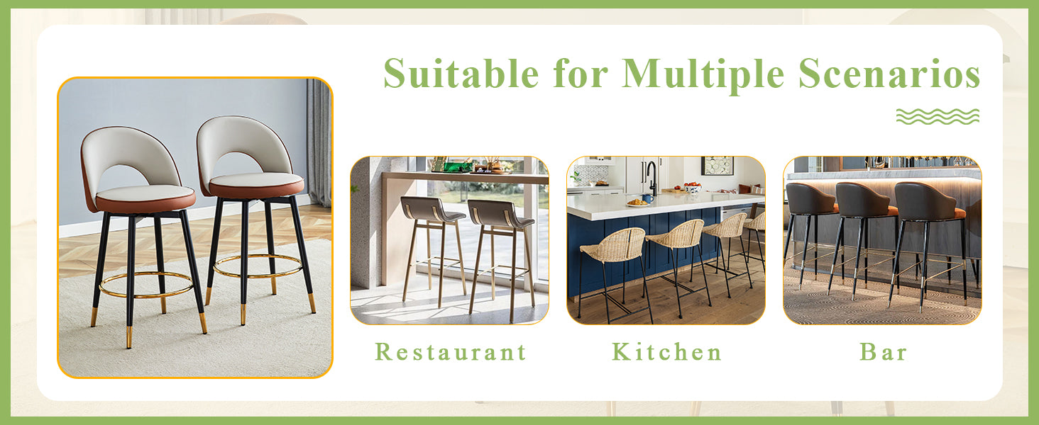 360° Rotatable Bar Chair - Modern