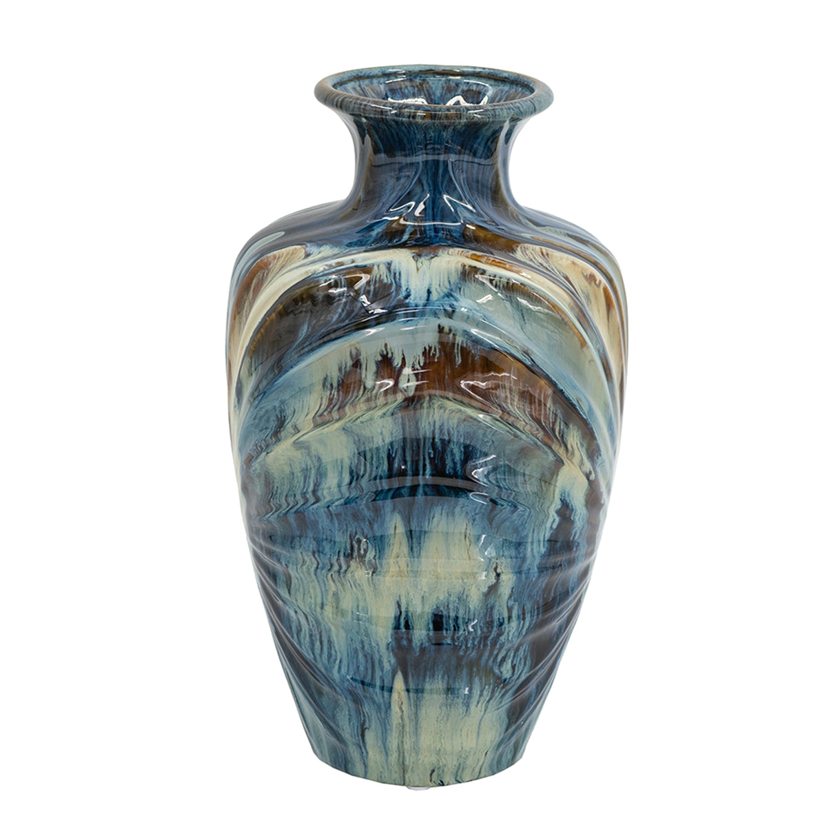 D8.7x15.5" Ceramic Decorative Vase