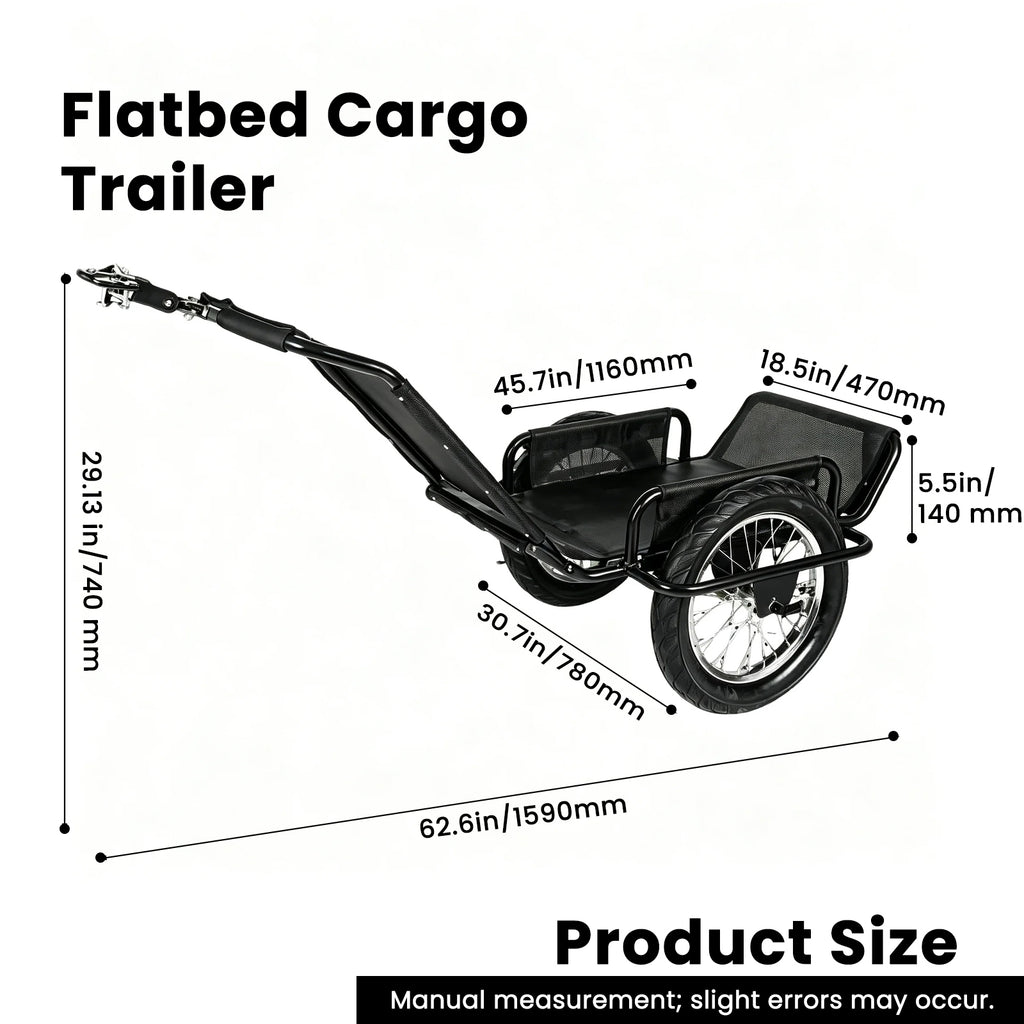 Bike Cargo Trailer with Heavy-Duty Load Capacity