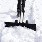 30" Heavy Duty Snow Shovel with Wheels