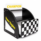 Kids Racing Car Nightstand with Open Storage Shelf