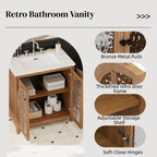 30 Inches Bathroom Vanity with Ceramic Sink