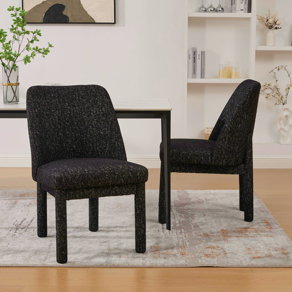 21.46" Wide Modern Minimalist Dining Chair Set of Two