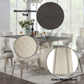 Kasa Sintered Stone Top & Champagne Finish Dining Table