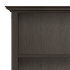 Amherst 36 Inch Solid Wood 5 Shelf Bookcase in Hickory